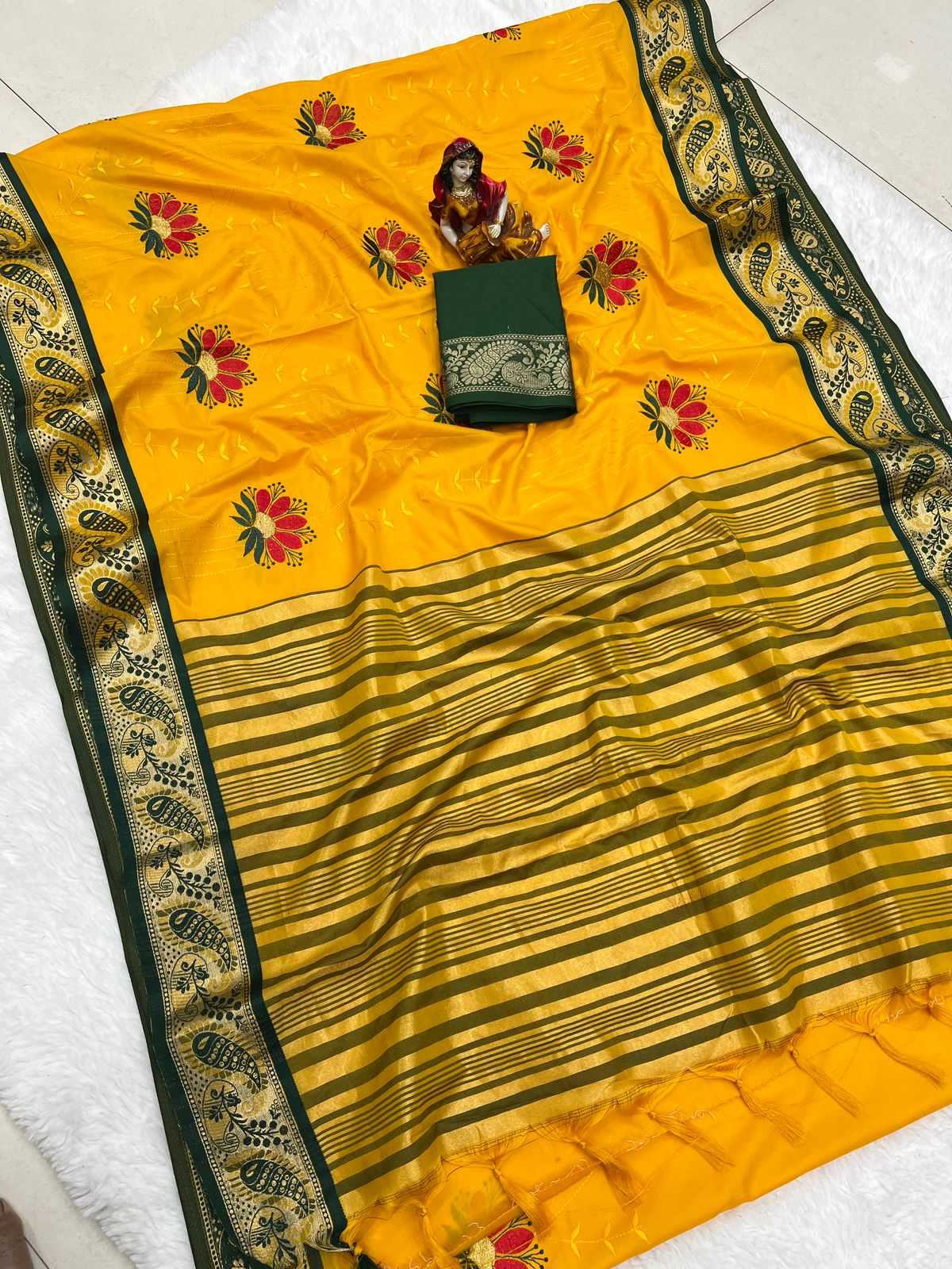 YNF SILK COTTON RUD MANGO WORK WHOLESALE SAREES MANUFACTURER         